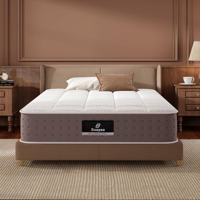 Twin Mattress, 8 Inch Hybrid Twin Size Mattress in a , Cooling Memory Foam Ma...