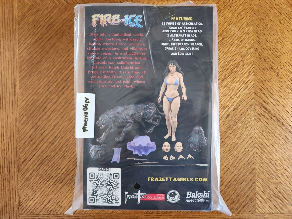 Новый! Фигурка Frazetta Girls Fire and Ice Teegra с пантерой 1:12 ICON коллекционные предметы - Изображение 3 из 4