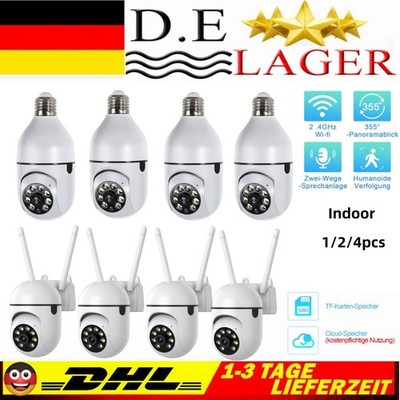 1/2/4pcs NETZWERK CAMERA Indoor ÜBERWACHUNGSKAMERA HD FUNK WLAN WIFI 2.4G