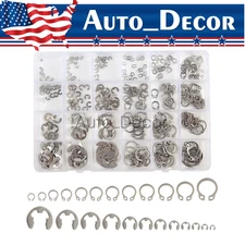 327Pcs 304 Stainless Steel E-Clip Circlip External Retaining Ring Assortment Set