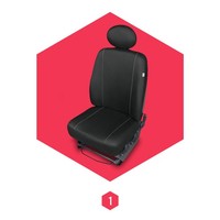 Autositzbezug Universal Schonbezug FüR Fiat Scudo Ii (06-16) Schwarz Sitzauflage
