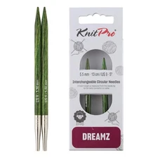 Misty Green Birch Wood Interchangeable Circular Knitting Needles 5.50mm