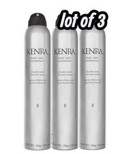 Kenra Fast Dry Hairspray Flexible Hold Thermal Spray 8 8 oz LOT OF 3
