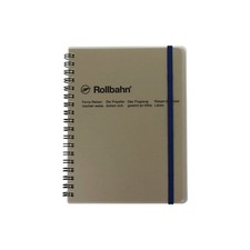 Delfonics Rollbahn Spiral Clear Notebooks: 5-1/2 in. x 7 in. Grey  B6 notebook