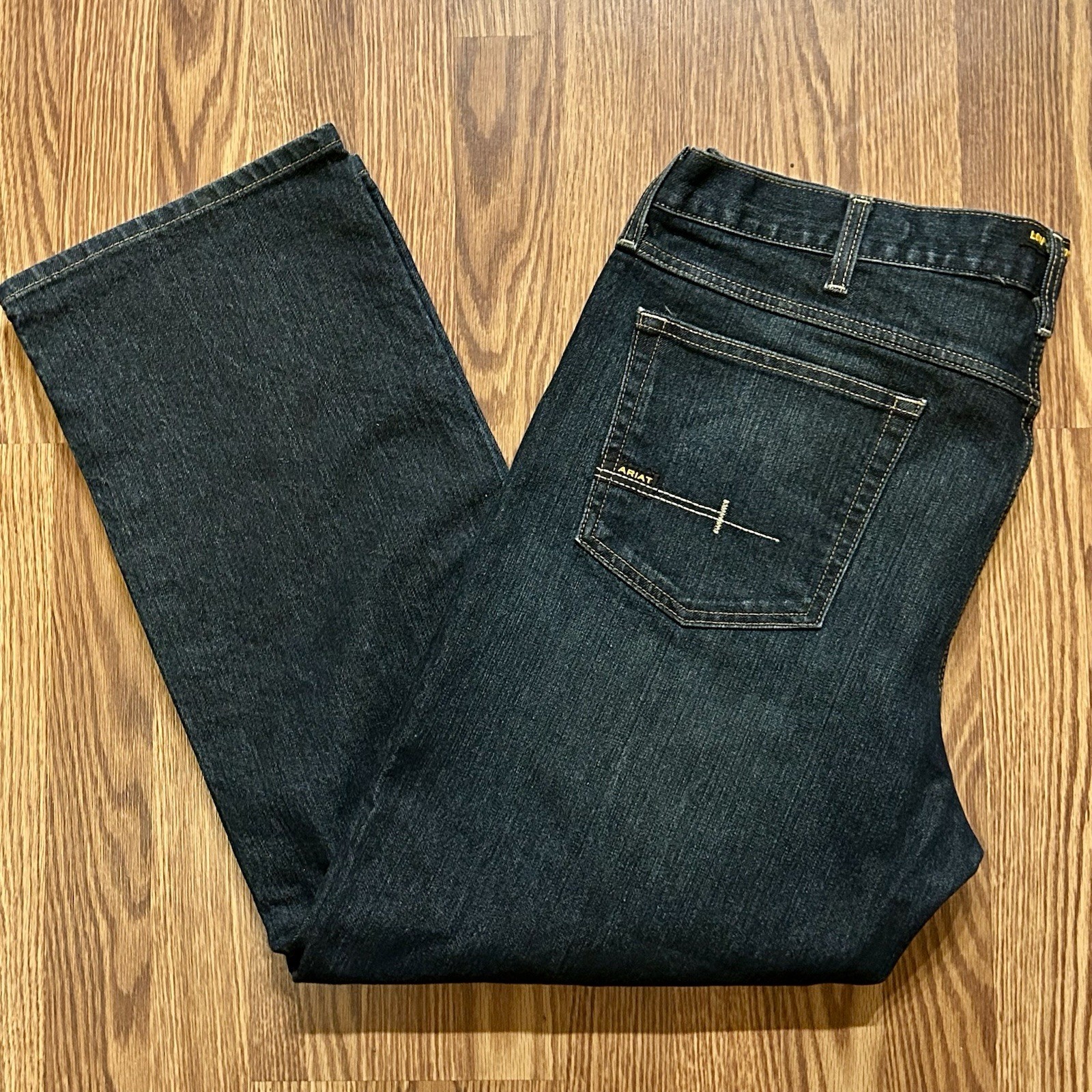 ARIAT Rebar M5 Jeans~Men 40x30~Dark Blue Straight DuraStretc