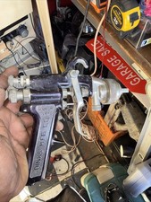 Binks Model 7 Conventional Spray Gun W/ 36SD  SS Air  Fluid Nozzle, Rare Find
