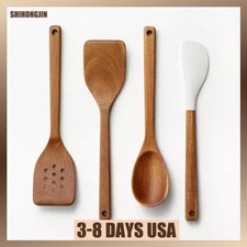 4pc Wood Kitchen Utensil Set Brown - Figmint™: Wooden Cooking Utensils