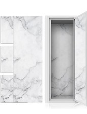 Locker Magnetic Wallpaper 12x12 Removable Waterproof Locker Marble 6pcs