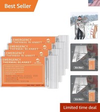 Emergency Mylar Thermal Blankets -Space Blanket Survival kit Camping Blanket ...
