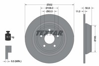 2X Textar Bremsscheibe Bremsscheiben Satz Bremsen PRO Hinten 92268703