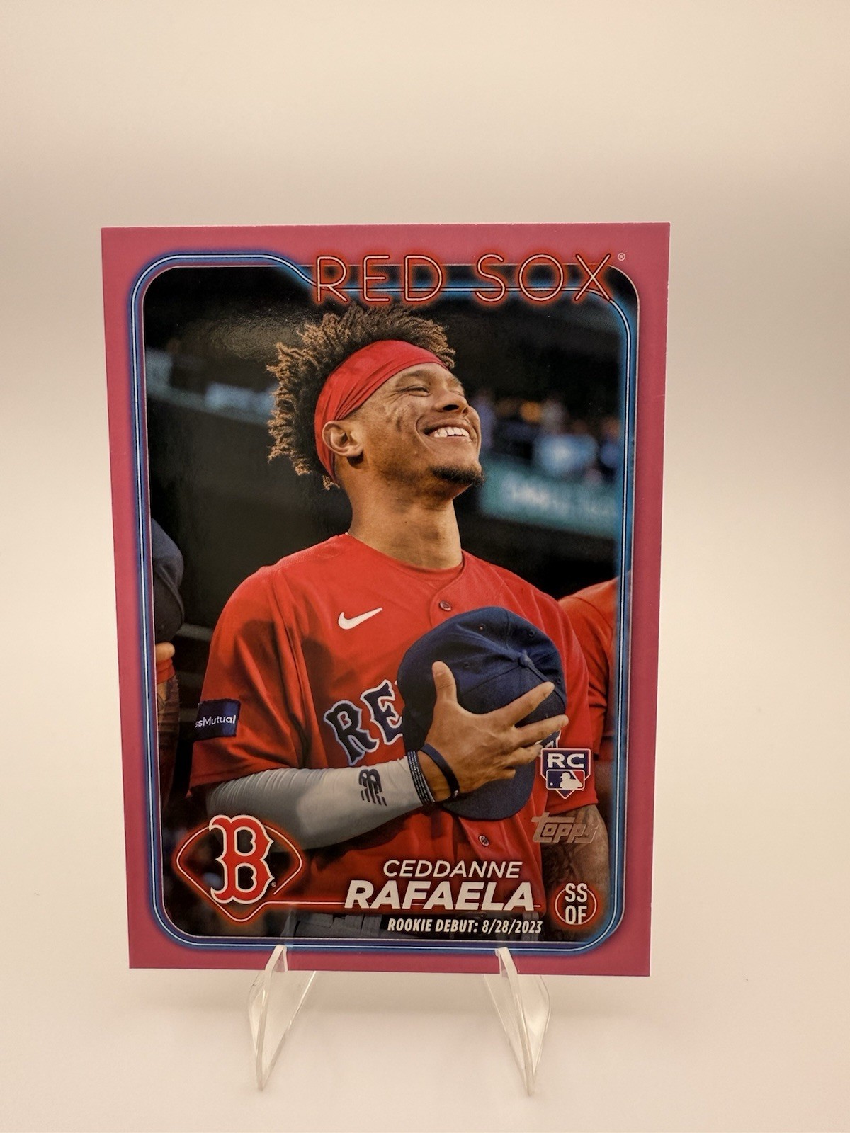 CEDDANNE RAFAELA Mother's Day Hot Pink #US110 RC #'d /50 SP 2024 Topps Update