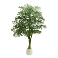 Artificial Golden Cane Palm Tree 6FT Tall Fake Plant Large Tropical Palms Tre...