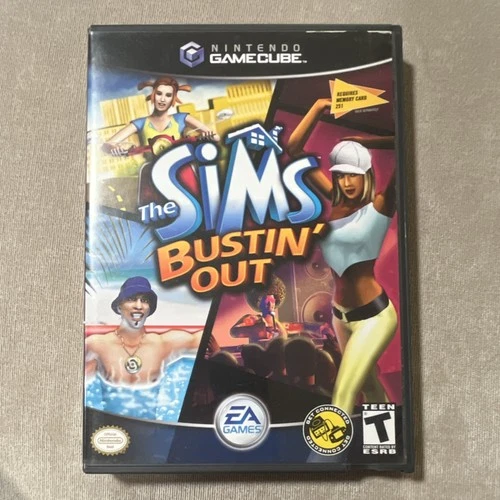 EA Games The Sims Bustin' Out Nintendo GameCube 2003 T-Teen Simulation Manual