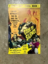 Pressbook for 1960 CODE OF SILENCE - Mel Wells, Terry Becker, Elisa Loti