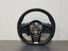 22 2022 Subaru Wrx Gt Steering Wheel Black Leather Flat Bottom