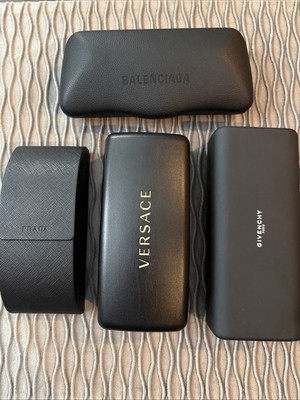 Givenchy Balenciaga Versace Prada Sunglasses Case Only Authentic w/ Lense Cloth