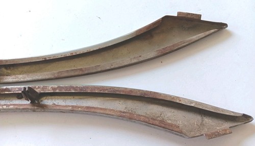 (2)Original 1957 GM BelAir(?)Rear Door Dog Leg Trims? LH & RH - 2 Or 4 Door? - Picture 7 of 9
