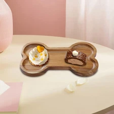 Wood Serving Tray Organizer Versatile Snack Plate for Coffee Breakfast Fruit