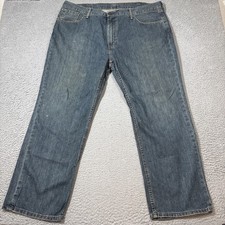 Levi's 559 Men  s 44x30 Denim Blue Jeans Relaxed Straight Fit Zip Fly Work