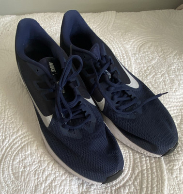 Nike Downshifter 12 Men's Navy White Mesh Running Sneakers Lightweight