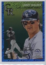 2023 Chrome Platinum Anniversary Blue Shimmer Refractor Larry Walker HOF 1cx3