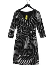 Coast Wrap Midi Dress UK16 in Black