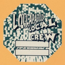 Sonic Youth 1995 w/ Hole & Beck Lollapalooza Concert Tour CREW Backstage Pass