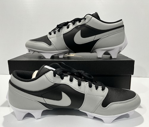 Nike Air Jordan 1 Low TD Shadow 2.0 Football Cleats FJ6245-002 Men’s Size 14 US - Picture 2 of 5