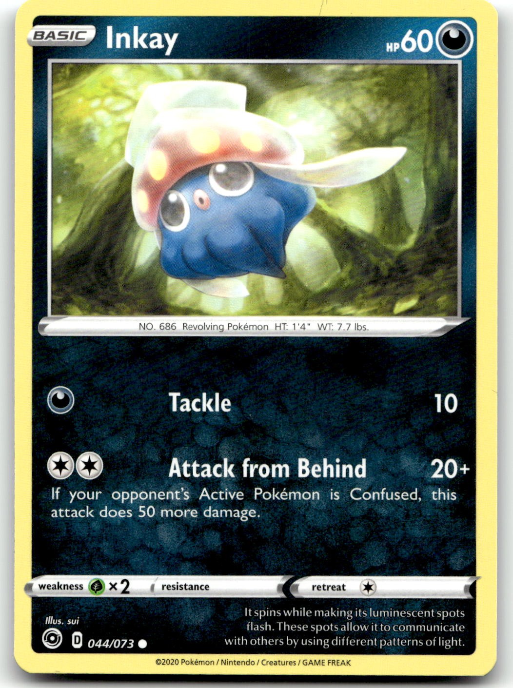 Inkay 44/73 Champion's Path Common Unlimited Pokemon TCG NM