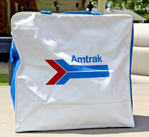 Vintage 12" Amtrak Train/Railroad Travel Carry On Bag