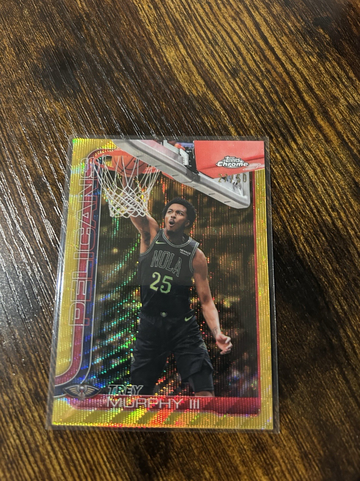 2026 Topps Chrome - Trey Murphy III Gold Wave Refractor /250 (27/50)