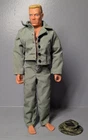 GIJoe 12" action figure blonde flat top with scar 1996 Hasbro blue eyes