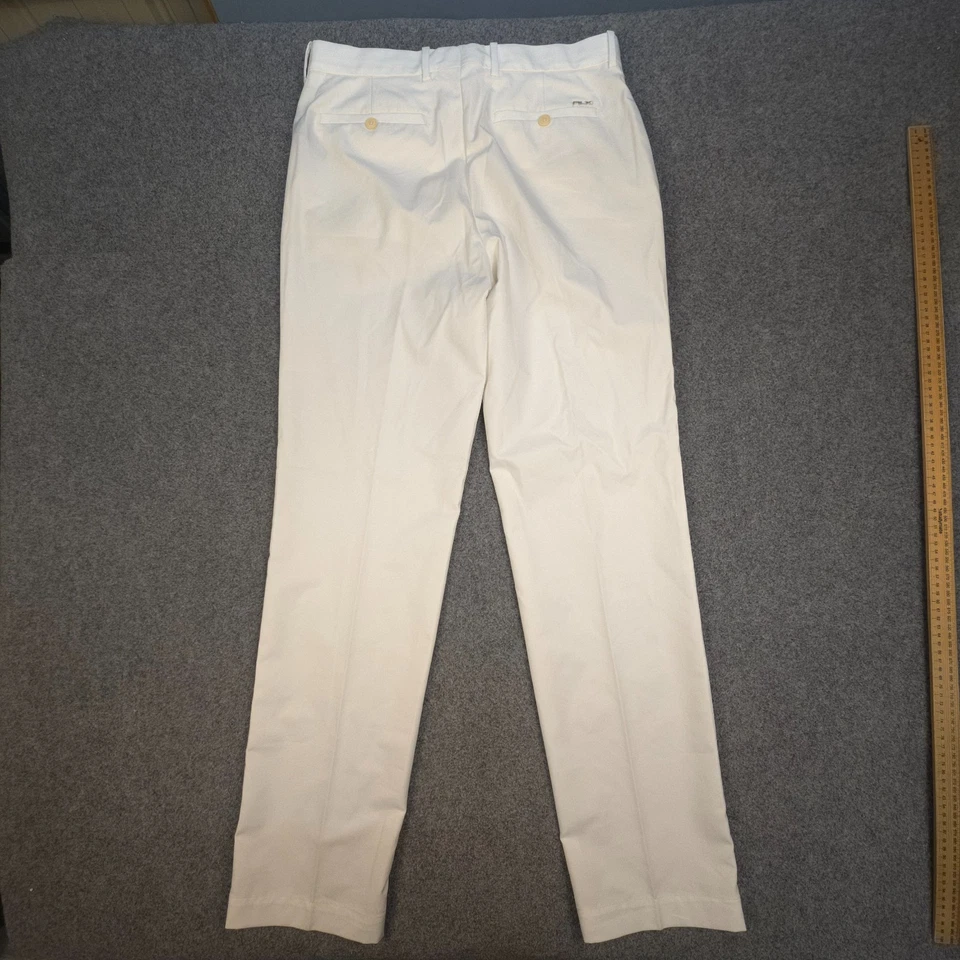 Ralph Lauren Pants Mens 32 White Chino Outdoor Straight cotton Golf Size 32x32 - image 4 of 4