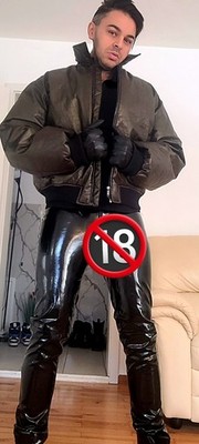 Kunstleder Bomberjacke In farbe Bronze Gr.XL. für Herren