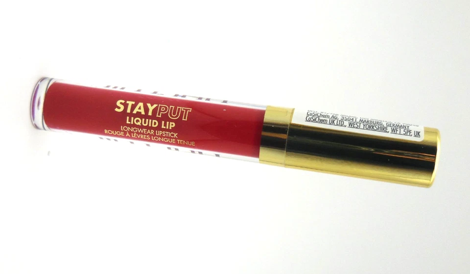 Lápiz labial líquido de larga duración Milani StayPut en 210 BANDERA ROJA 0,10 fl oz SELLADO Foto 3 de 4