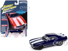 1969 CHEVROLET CAMARO Z28 BLUE 1/64 MODEL BY JOHNNY LIGHTNING JLMC034-JLSP381 A