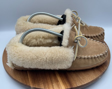 L.L. Bean LL Bean Wicked Good Women's Size 9 Slipper Brown Slippers Moccasins