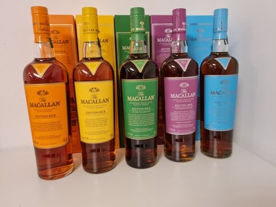 Macallan No. 2, 3, 4, 5 und 6 Limited Edition  2016-2020 |Single Malt Whisky Set