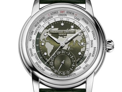 Frederique Constant Manufacture Classic Worldtimer Ref.FC-718KWM4H6 Full Set Neu