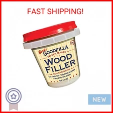 Goodfilla Ash, 8 oz, Wood and Grain Filler, Stainable, Tintable, Sandable, Zero 