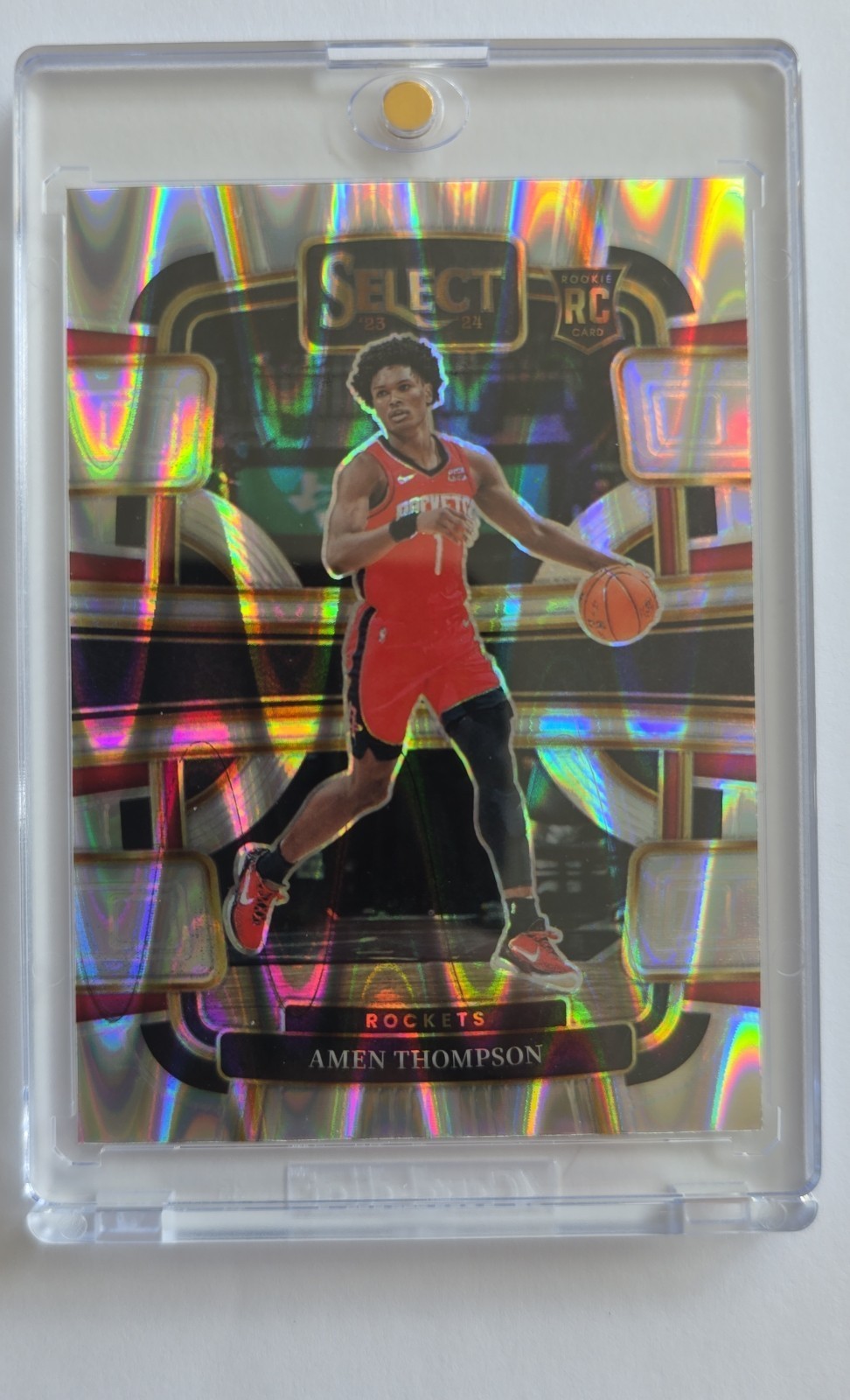 2023-24 Panini Select - Concourse Amen Thompson #96 Tectonic Prizm (RC)