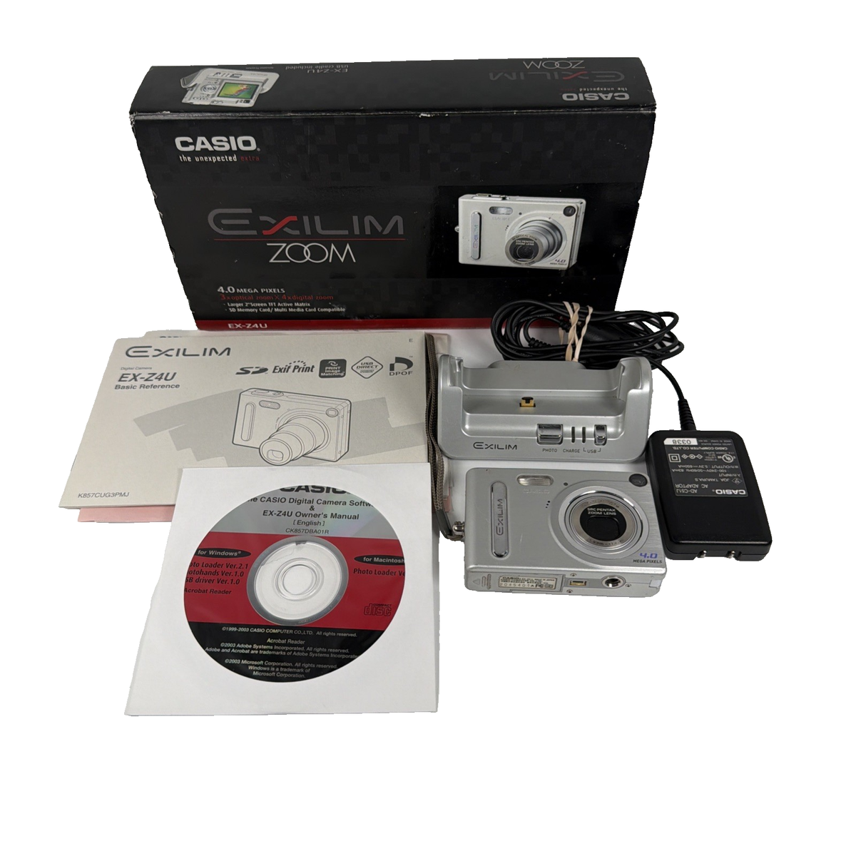 Casio EXILIM Z4U 4.0MP Digital Camera - Silver for sale online | eBay