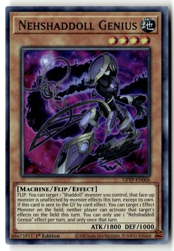 Nehshaddoll Genius GFTP-EN006 Ultra Rare Ghosts From the Past Yu-Gi-Oh MP