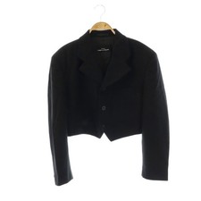 Tricot Comme Des Garcons Tailored Jacket Cropped Wool Black Women One Size
