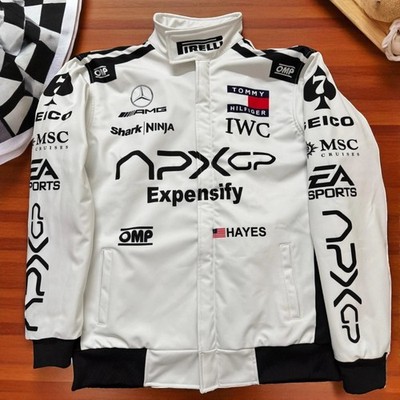 APX.GP Softshell Racing Jacket Unisex Vintage Motorsport Movie Style All Size