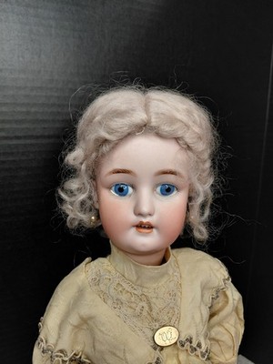 19'' Berhmann Halbig Bisque Head Doll On French Doll