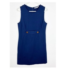 Tory Burch Brynn Dress Size Medium Navy Sleeveless Ponte
