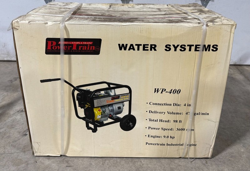 Power Train 9HP 4" Water Pump