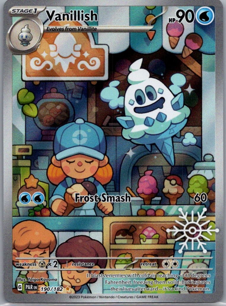 Vanillish Illustration Rare SV04: Paradox Rift 190/182 NM