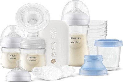 Philips AVENT Elektrische Einzelmilchpumpe Premium im Set Milchpumpe (SCD330/31)